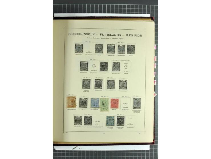 1854/1935 (ca.), ungebrauchte und gestempelte Sammlung (ohne Japan) mit besseren Ausgaben im alten Schaubek-Album, dazu Austr