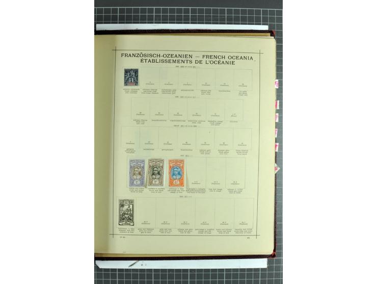 1854/1935 (ca.), ungebrauchte und gestempelte Sammlung (ohne Japan) mit besseren Ausgaben im alten Schaubek-Album, dazu Austr