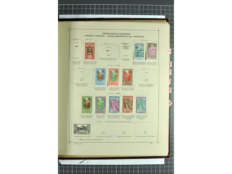 1854/1935 (ca.), ungebrauchte und gestempelte Sammlung (ohne Japan) mit besseren Ausgaben im alten Schaubek-Album, dazu Austr