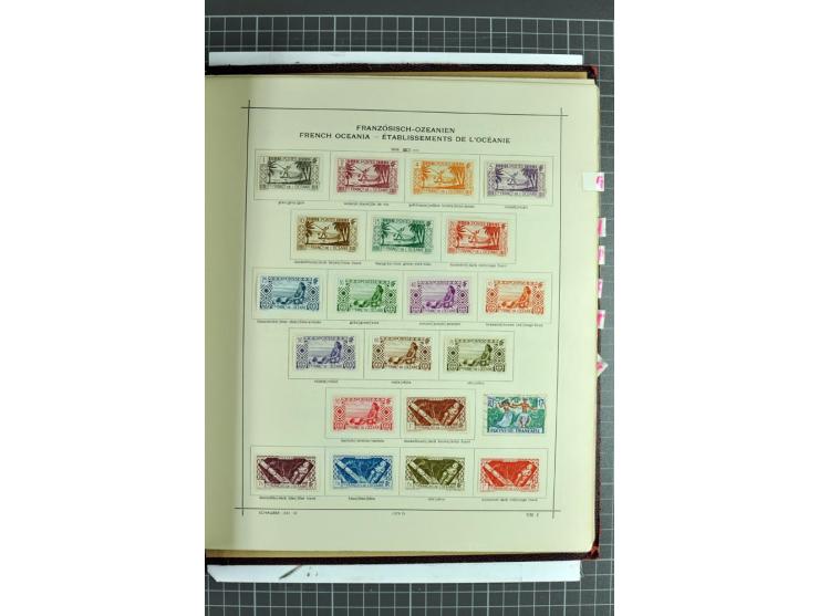 1854/1935 (ca.), ungebrauchte und gestempelte Sammlung (ohne Japan) mit besseren Ausgaben im alten Schaubek-Album, dazu Austr