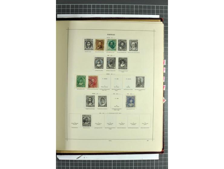 1854/1935 (ca.), ungebrauchte und gestempelte Sammlung (ohne Japan) mit besseren Ausgaben im alten Schaubek-Album, dazu Austr