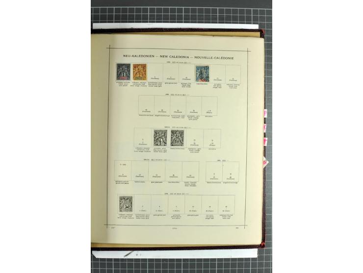 1854/1935 (ca.), ungebrauchte und gestempelte Sammlung (ohne Japan) mit besseren Ausgaben im alten Schaubek-Album, dazu Austr