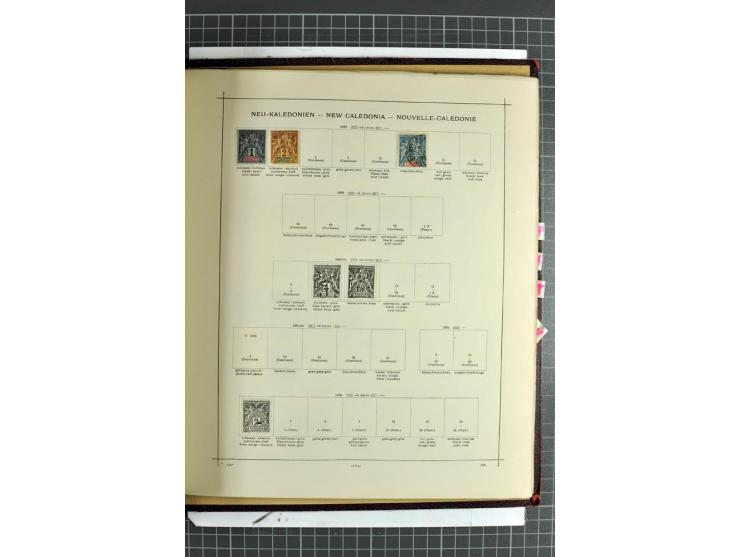 1854/1935 (ca.), ungebrauchte und gestempelte Sammlung (ohne Japan) mit besseren Ausgaben im alten Schaubek-Album, dazu Austr