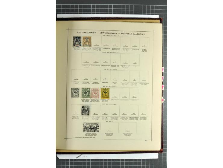 1854/1935 (ca.), ungebrauchte und gestempelte Sammlung (ohne Japan) mit besseren Ausgaben im alten Schaubek-Album, dazu Austr