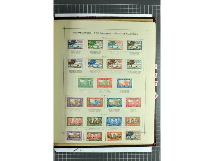 1854/1935 (ca.), ungebrauchte und gestempelte Sammlung (ohne Japan) mit besseren Ausgaben im alten Schaubek-Album, dazu Austr