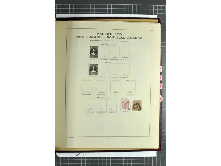 1854/1935 (ca.), ungebrauchte und gestempelte Sammlung (ohne Japan) mit besseren Ausgaben im alten Schaubek-Album, dazu Austr