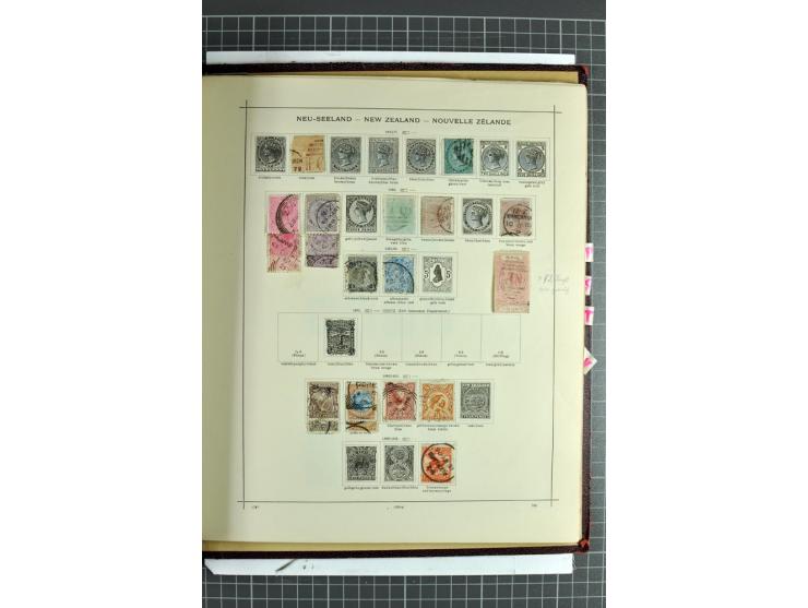 1854/1935 (ca.), ungebrauchte und gestempelte Sammlung (ohne Japan) mit besseren Ausgaben im alten Schaubek-Album, dazu Austr