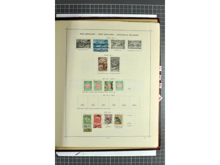 1854/1935 (ca.), ungebrauchte und gestempelte Sammlung (ohne Japan) mit besseren Ausgaben im alten Schaubek-Album, dazu Austr