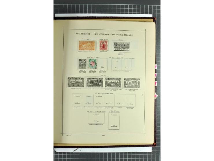 1854/1935 (ca.), ungebrauchte und gestempelte Sammlung (ohne Japan) mit besseren Ausgaben im alten Schaubek-Album, dazu Austr