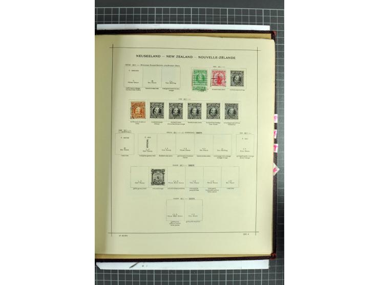 1854/1935 (ca.), ungebrauchte und gestempelte Sammlung (ohne Japan) mit besseren Ausgaben im alten Schaubek-Album, dazu Austr