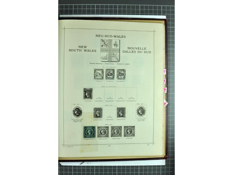 1854/1935 (ca.), ungebrauchte und gestempelte Sammlung (ohne Japan) mit besseren Ausgaben im alten Schaubek-Album, dazu Austr
