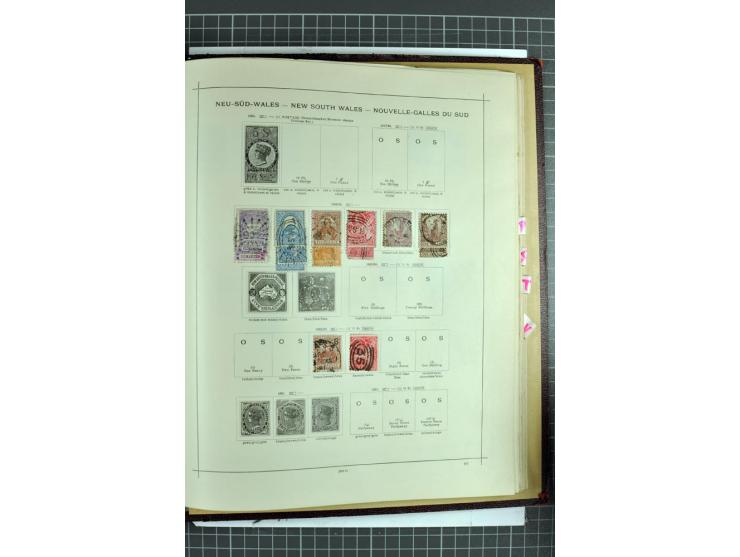 1854/1935 (ca.), ungebrauchte und gestempelte Sammlung (ohne Japan) mit besseren Ausgaben im alten Schaubek-Album, dazu Austr