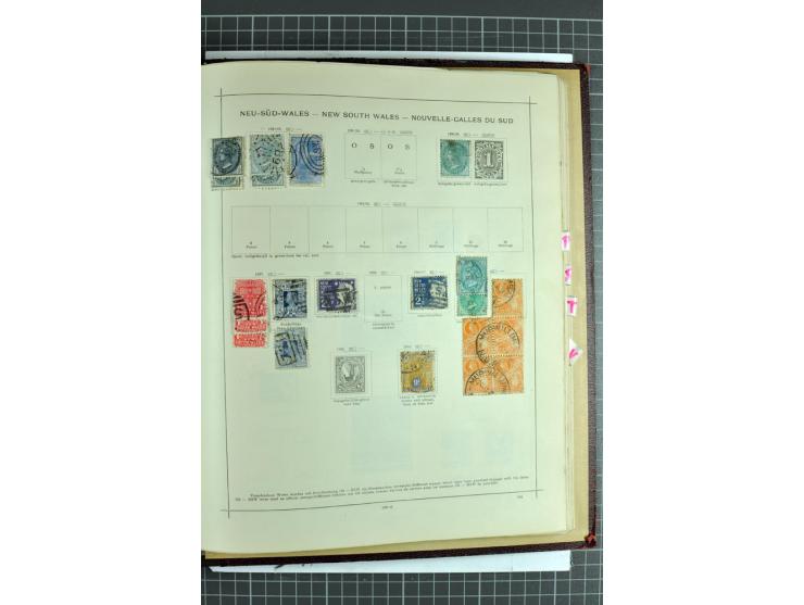 1854/1935 (ca.), ungebrauchte und gestempelte Sammlung (ohne Japan) mit besseren Ausgaben im alten Schaubek-Album, dazu Austr