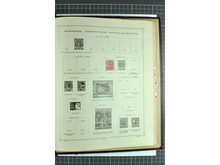 1854/1935 (ca.), ungebrauchte und gestempelte Sammlung (ohne Japan) mit besseren Ausgaben im alten Schaubek-Album, dazu Austr