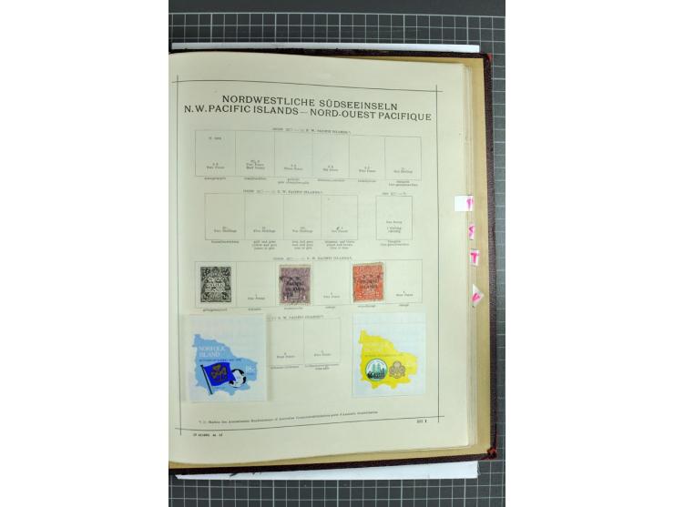 1854/1935 (ca.), ungebrauchte und gestempelte Sammlung (ohne Japan) mit besseren Ausgaben im alten Schaubek-Album, dazu Austr