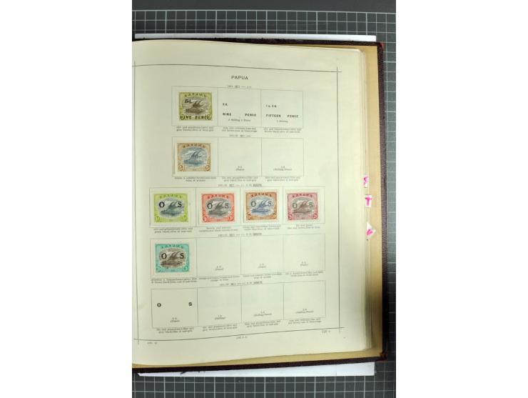 1854/1935 (ca.), ungebrauchte und gestempelte Sammlung (ohne Japan) mit besseren Ausgaben im alten Schaubek-Album, dazu Austr