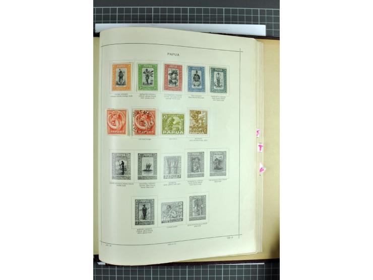 1854/1935 (ca.), ungebrauchte und gestempelte Sammlung (ohne Japan) mit besseren Ausgaben im alten Schaubek-Album, dazu Austr