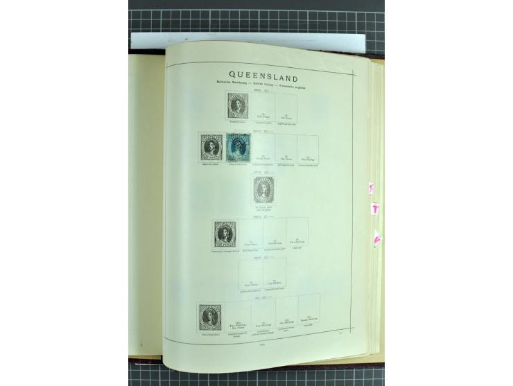 1854/1935 (ca.), ungebrauchte und gestempelte Sammlung (ohne Japan) mit besseren Ausgaben im alten Schaubek-Album, dazu Austr