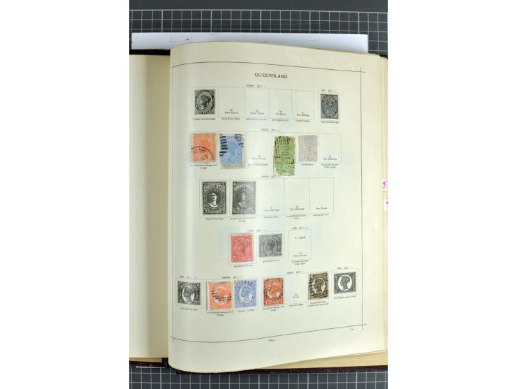 1854/1935 (ca.), ungebrauchte und gestempelte Sammlung (ohne Japan) mit besseren Ausgaben im alten Schaubek-Album, dazu Austr