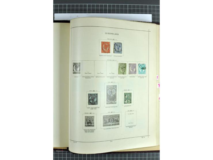 1854/1935 (ca.), ungebrauchte und gestempelte Sammlung (ohne Japan) mit besseren Ausgaben im alten Schaubek-Album, dazu Austr