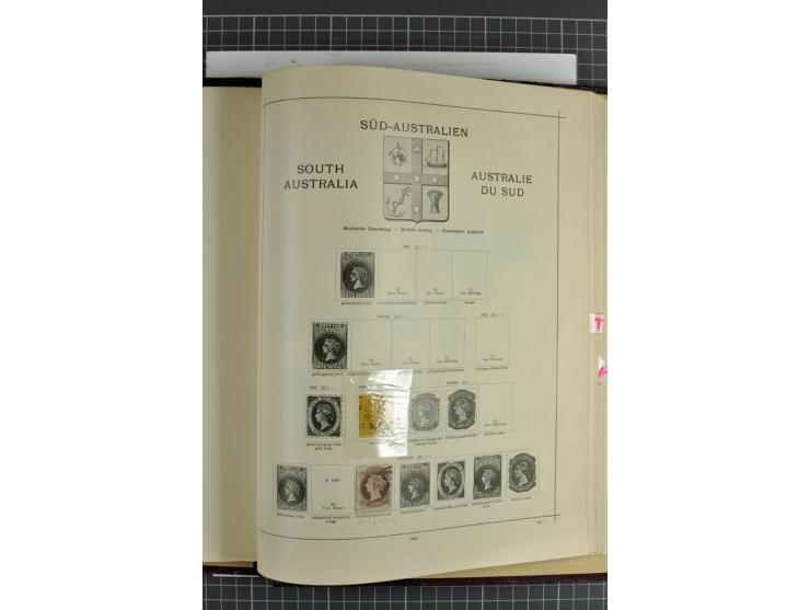 1854/1935 (ca.), ungebrauchte und gestempelte Sammlung (ohne Japan) mit besseren Ausgaben im alten Schaubek-Album, dazu Austr