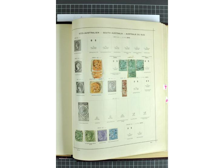 1854/1935 (ca.), ungebrauchte und gestempelte Sammlung (ohne Japan) mit besseren Ausgaben im alten Schaubek-Album, dazu Austr