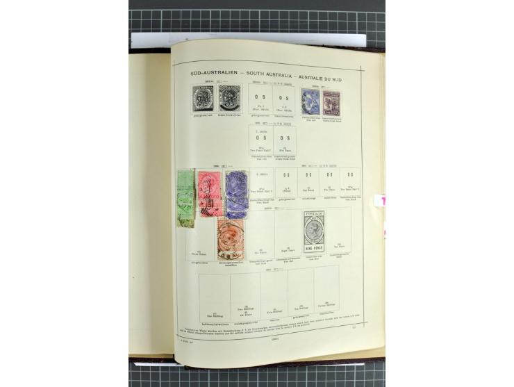 1854/1935 (ca.), ungebrauchte und gestempelte Sammlung (ohne Japan) mit besseren Ausgaben im alten Schaubek-Album, dazu Austr