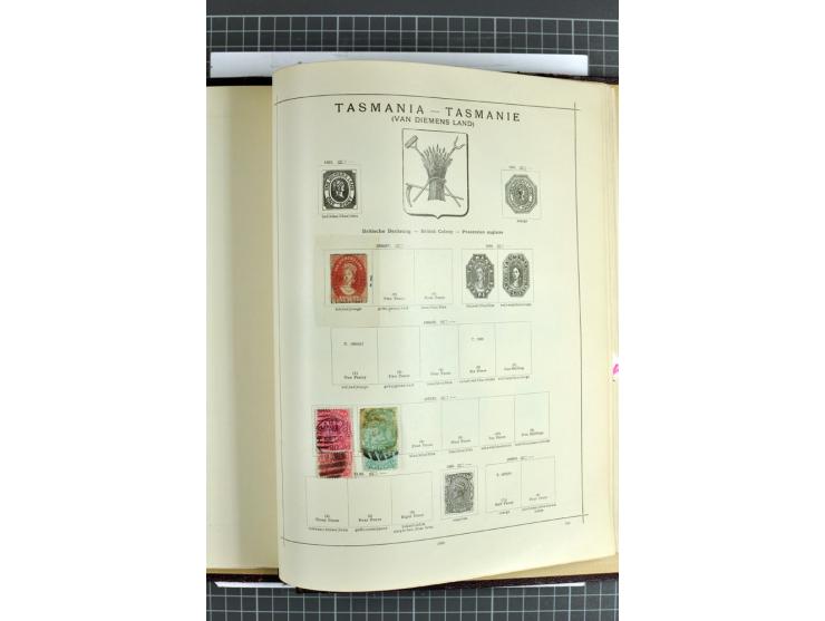 1854/1935 (ca.), ungebrauchte und gestempelte Sammlung (ohne Japan) mit besseren Ausgaben im alten Schaubek-Album, dazu Austr
