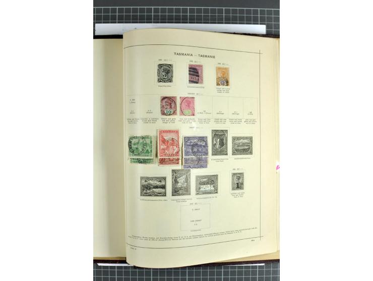 1854/1935 (ca.), ungebrauchte und gestempelte Sammlung (ohne Japan) mit besseren Ausgaben im alten Schaubek-Album, dazu Austr