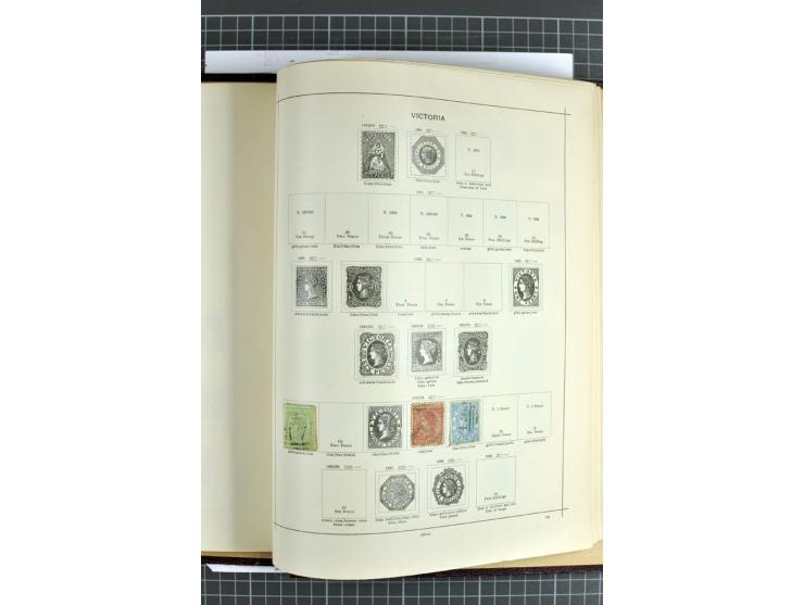 1854/1935 (ca.), ungebrauchte und gestempelte Sammlung (ohne Japan) mit besseren Ausgaben im alten Schaubek-Album, dazu Austr