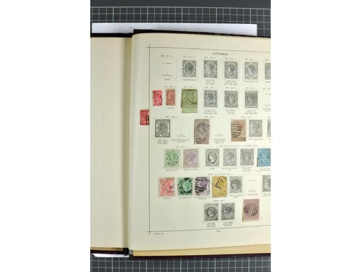 1854/1935 (ca.), ungebrauchte und gestempelte Sammlung (ohne Japan) mit besseren Ausgaben im alten Schaubek-Album, dazu Austr