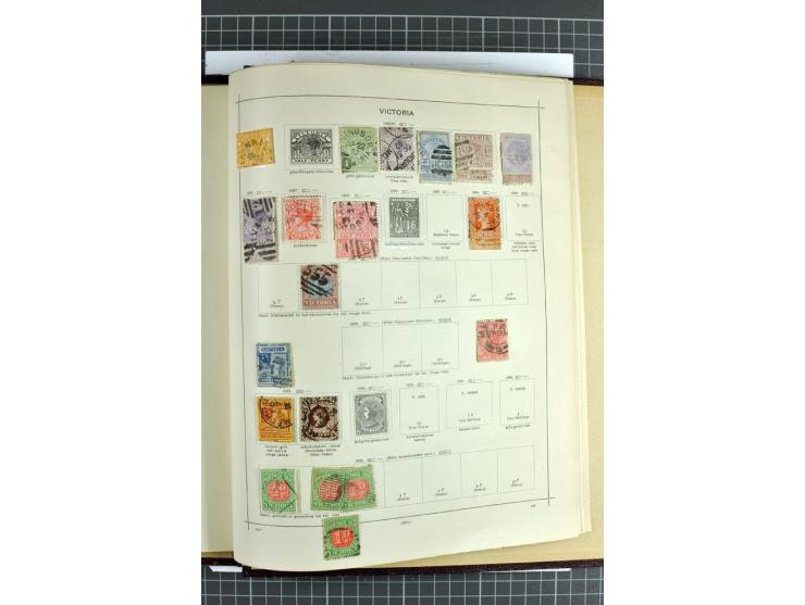 1854/1935 (ca.), ungebrauchte und gestempelte Sammlung (ohne Japan) mit besseren Ausgaben im alten Schaubek-Album, dazu Austr