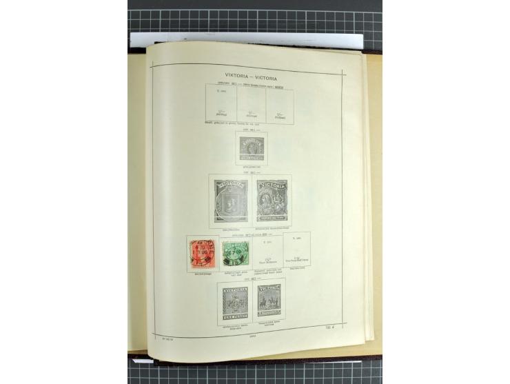 1854/1935 (ca.), ungebrauchte und gestempelte Sammlung (ohne Japan) mit besseren Ausgaben im alten Schaubek-Album, dazu Austr