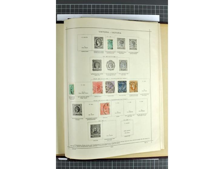 1854/1935 (ca.), ungebrauchte und gestempelte Sammlung (ohne Japan) mit besseren Ausgaben im alten Schaubek-Album, dazu Austr