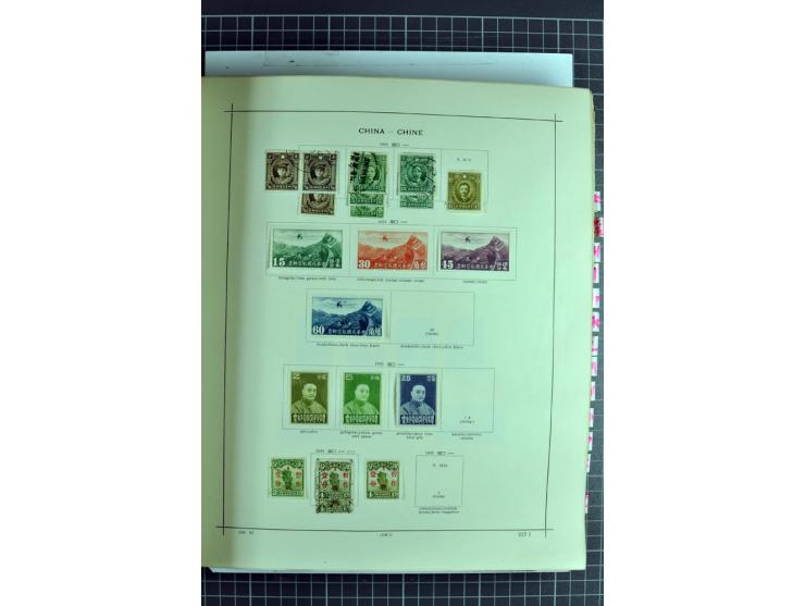 1854/1935 (ca.), ungebrauchte und gestempelte Sammlung (ohne Japan) mit besseren Ausgaben im alten Schaubek-Album, dazu Austr