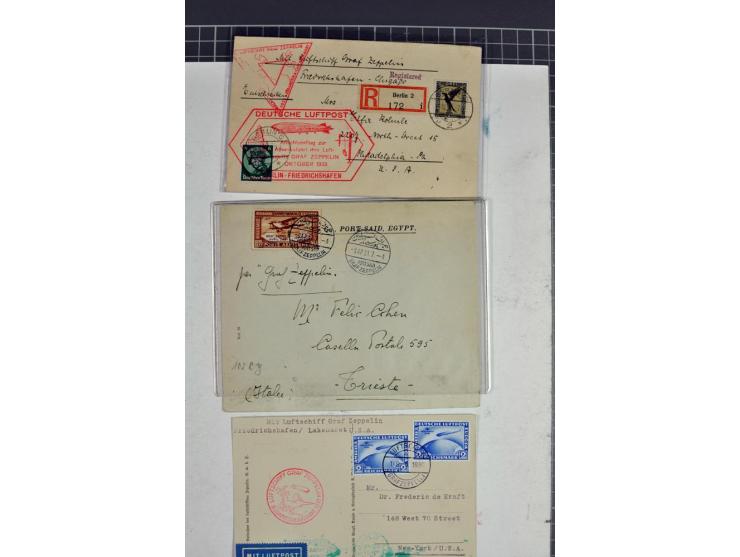 1930/1939, 30 Briefe und Karten inkl. Flugpost, dabei u.a. Zuleitungspost, bessere Frankaturen und Fahrten sowie weiteren Bes