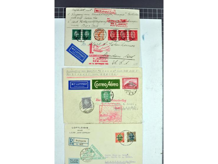 1930/1939, 30 Briefe und Karten inkl. Flugpost, dabei u.a. Zuleitungspost, bessere Frankaturen und Fahrten sowie weiteren Bes