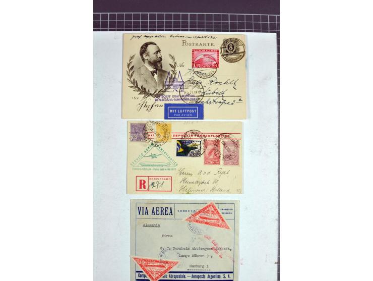 1930/1939, 30 Briefe und Karten inkl. Flugpost, dabei u.a. Zuleitungspost, bessere Frankaturen und Fahrten sowie weiteren Bes