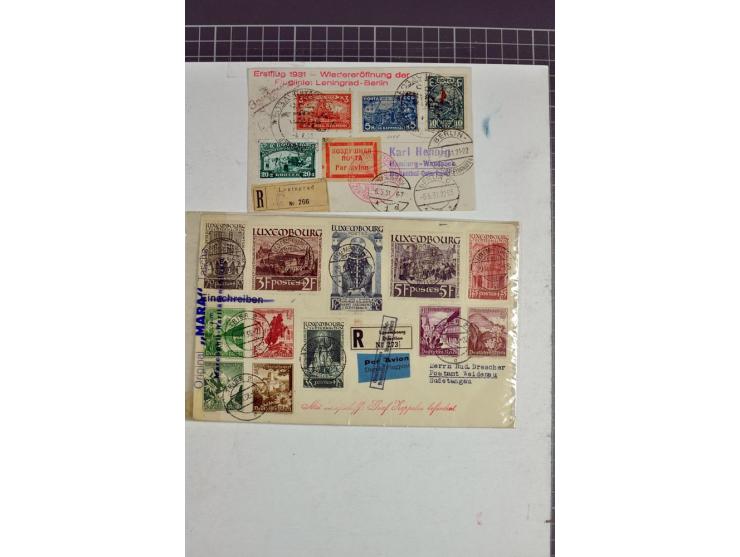 1930/1939, 30 Briefe und Karten inkl. Flugpost, dabei u.a. Zuleitungspost, bessere Frankaturen und Fahrten sowie weiteren Bes