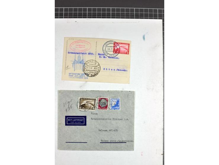 1930/1939, 30 Briefe und Karten inkl. Flugpost, dabei u.a. Zuleitungspost, bessere Frankaturen und Fahrten sowie weiteren Bes