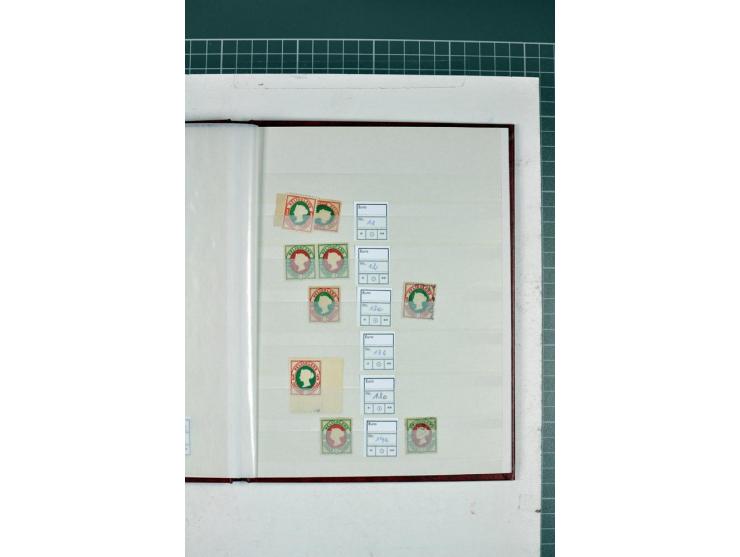 1867/1879, meist ungebrauchte und gestempelte Sammlung inkl. einiger Doubletten, dabei Farben, Einheiten und Marken mit Rände
