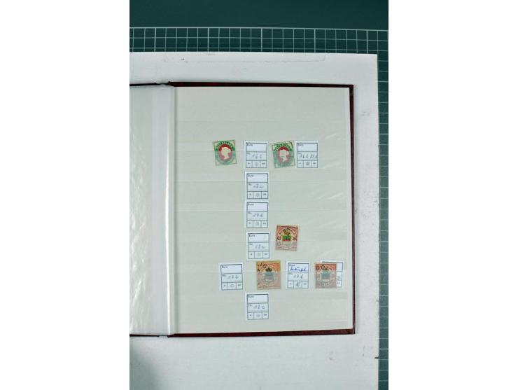 1867/1879, meist ungebrauchte und gestempelte Sammlung inkl. einiger Doubletten, dabei Farben, Einheiten und Marken mit Rände