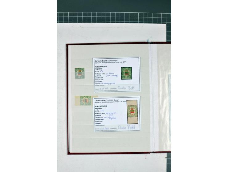 1867/1879, meist ungebrauchte und gestempelte Sammlung inkl. einiger Doubletten, dabei Farben, Einheiten und Marken mit Rände