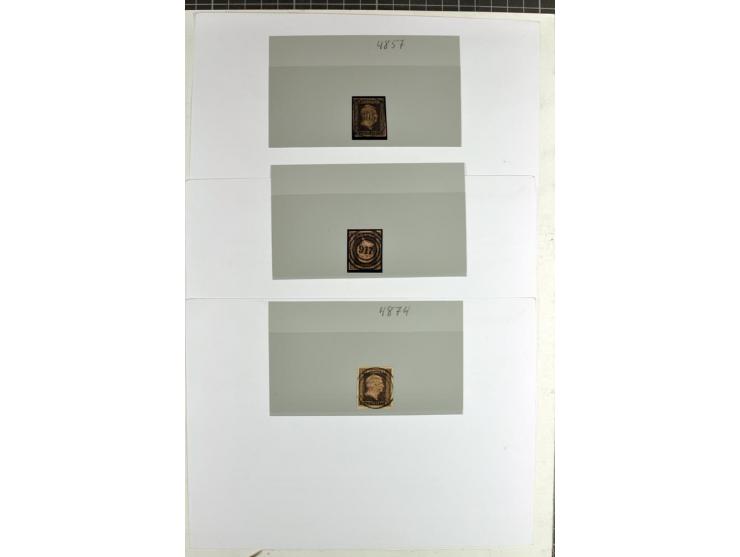 Kleine Partie Nummernstempel der Ostgebiete auf 14 Marken, einem Paar und 3 Briefen, dabei bessere Stempel wie "1824" KRUGLAN