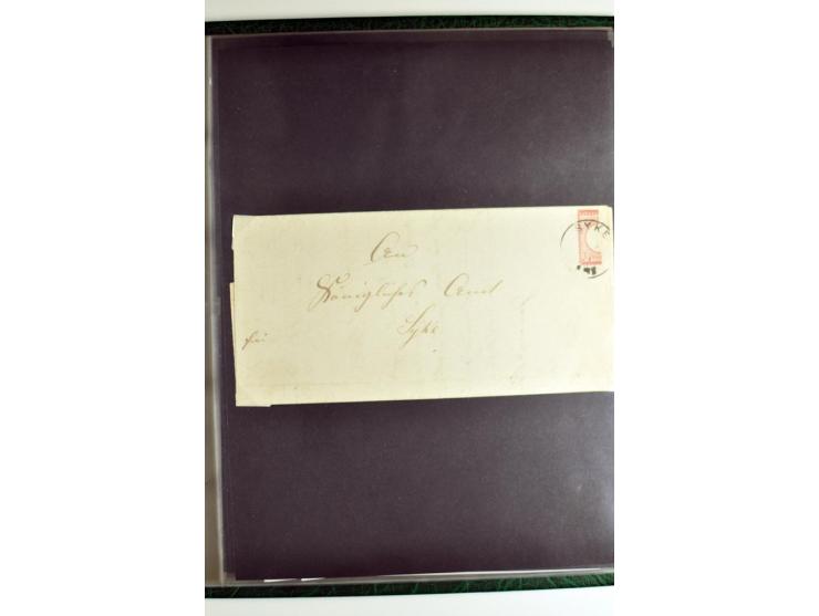1872/74, 5bändige Sammlung, gestempelt und auf Ganzstücken gesammelt, das Ganze in einer Qualität, die man nur als 'traumhaft