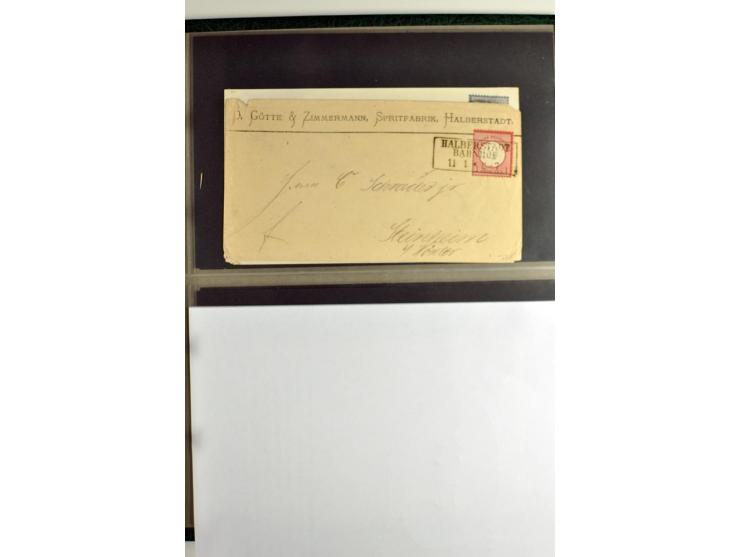 1872/74, 5bändige Sammlung, gestempelt und auf Ganzstücken gesammelt, das Ganze in einer Qualität, die man nur als 'traumhaft