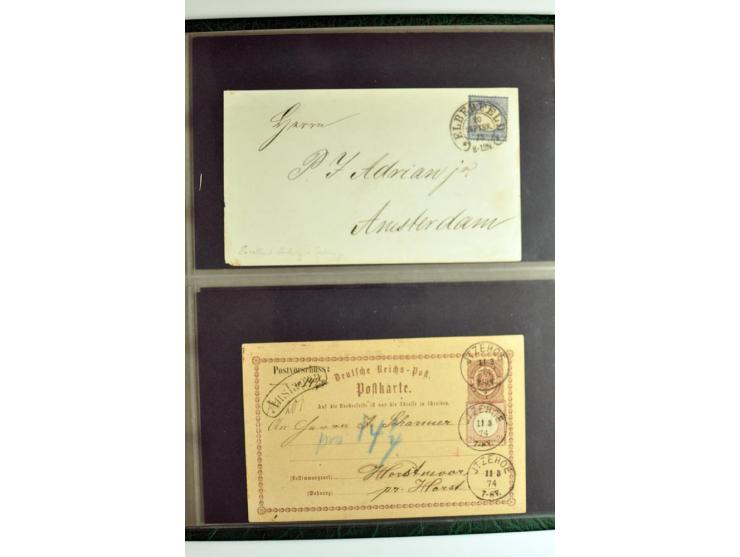 1872/74, 5bändige Sammlung, gestempelt und auf Ganzstücken gesammelt, das Ganze in einer Qualität, die man nur als 'traumhaft