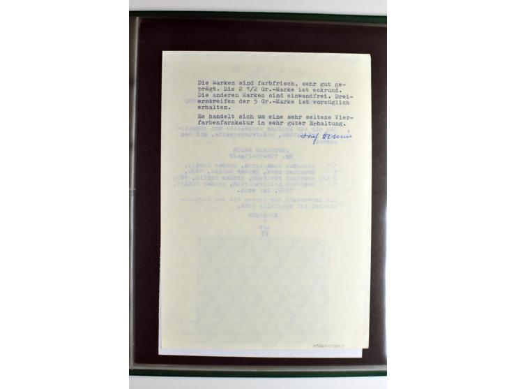 1872/74, 5bändige Sammlung, gestempelt und auf Ganzstücken gesammelt, das Ganze in einer Qualität, die man nur als 'traumhaft