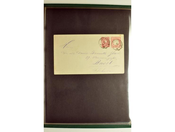 1872/74, 5bändige Sammlung, gestempelt und auf Ganzstücken gesammelt, das Ganze in einer Qualität, die man nur als 'traumhaft