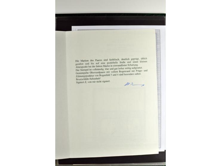 1872/74, 5bändige Sammlung, gestempelt und auf Ganzstücken gesammelt, das Ganze in einer Qualität, die man nur als 'traumhaft